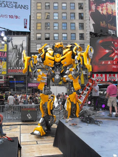 More Than Meets The Eye: Transformers Take Over Time Square.